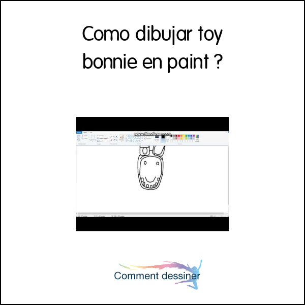 Como dibujar toy bonnie en paint